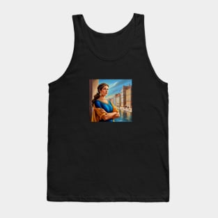 una mujer tranquila Tank Top